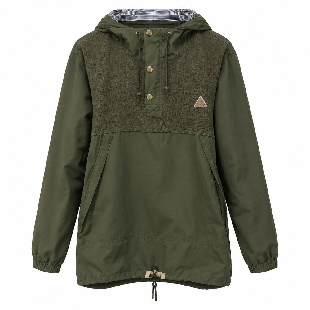 Dravus Heading Nowhere Colorblock Pullover Anorak Jacket Olive Green Men's XL